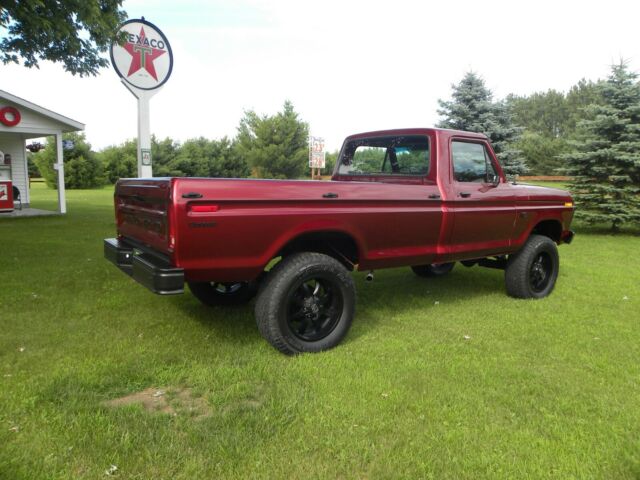 1975 candy apple red metallic Ford F-150 Standard Cab Pickup
