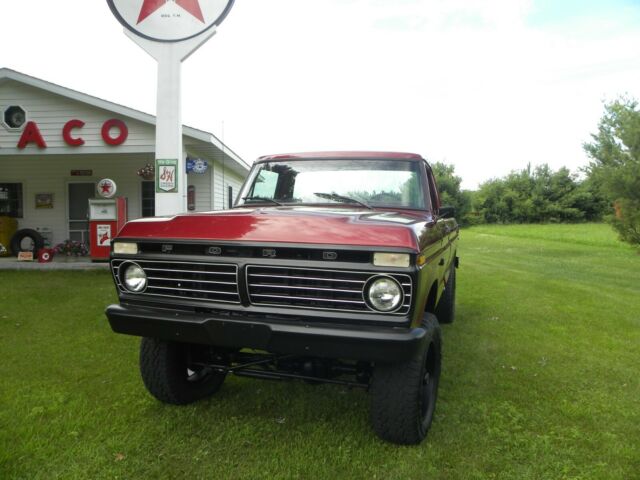 1975 candy apple red metallic Ford F-150 Standard Cab Pickup