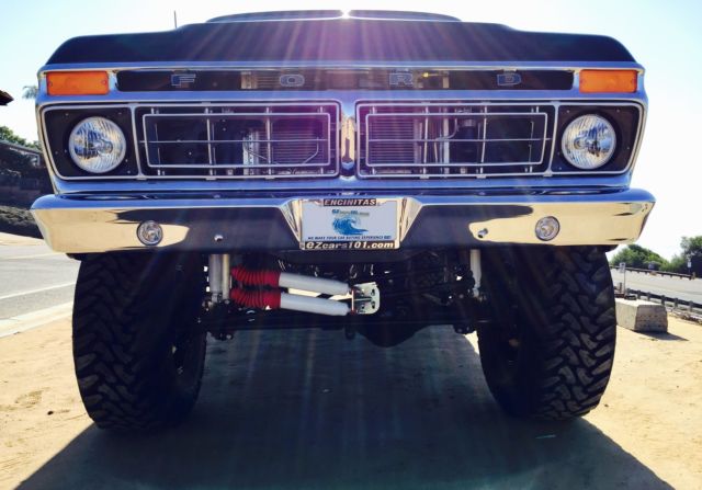 1975 Black Ford F100 Pickup Truck