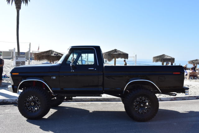 1975 Black Ford F100 Pickup Truck
