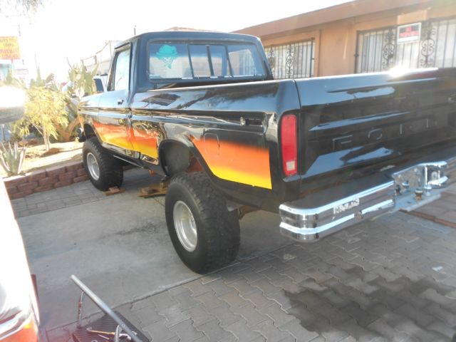 1975 Black Ford F-150 Standard Cab Pickup