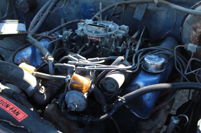 1975 Blue Ford F-150 Standard Cab Pickup