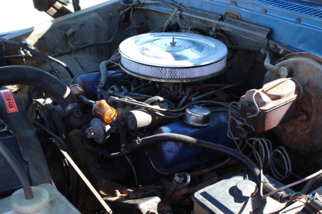1975 Blue Ford F-150 Standard Cab Pickup