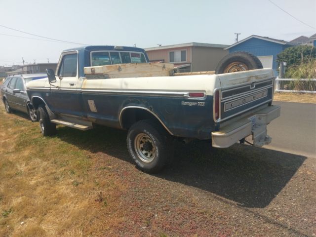1975 Blue & White Ford F-250 Standard Cab Pickup