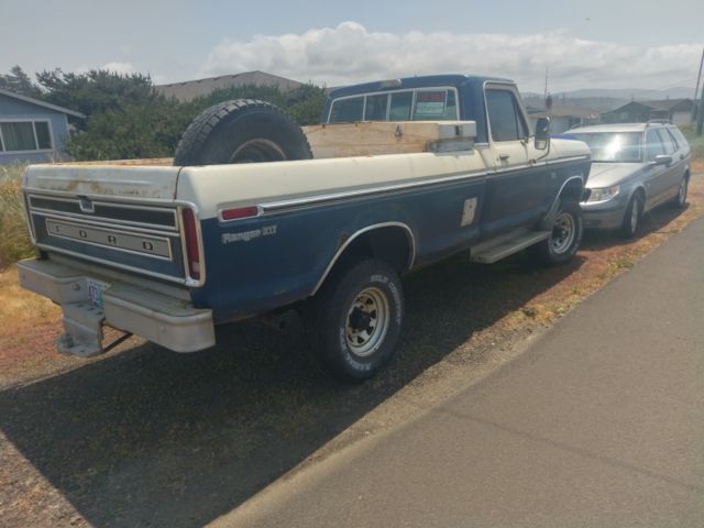 1975 Blue & White Ford F-250 Standard Cab Pickup