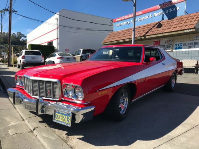 1975 Red Ford Torino Coupe