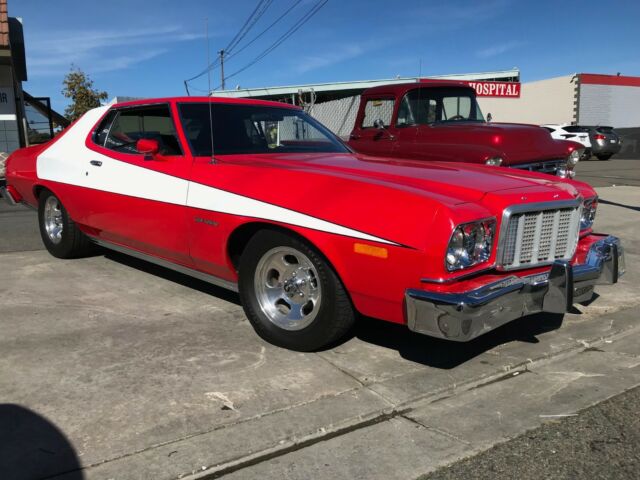 1975 Red Ford Torino Coupe