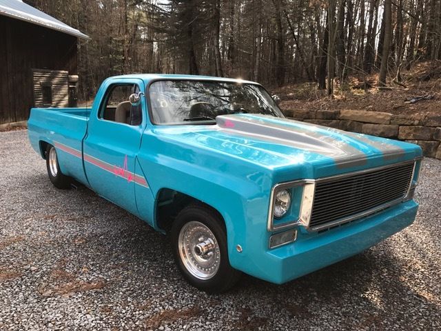 1975 Aqua GMC Sierra 1500 Regular cab