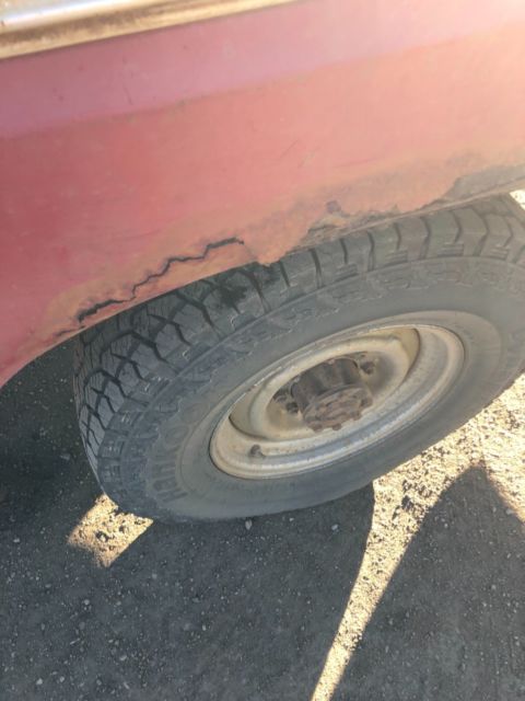 1975 Red Ford F-250 Standard Cab Pickup