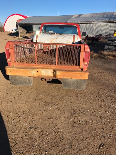 1975 Red Ford F-250 Standard Cab Pickup
