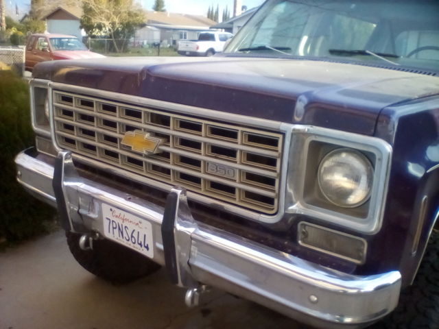 1975 Purple Chevrolet Blazer Convertible