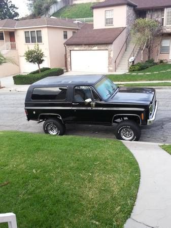 1975 Black Chevrolet Blazer 4x4
