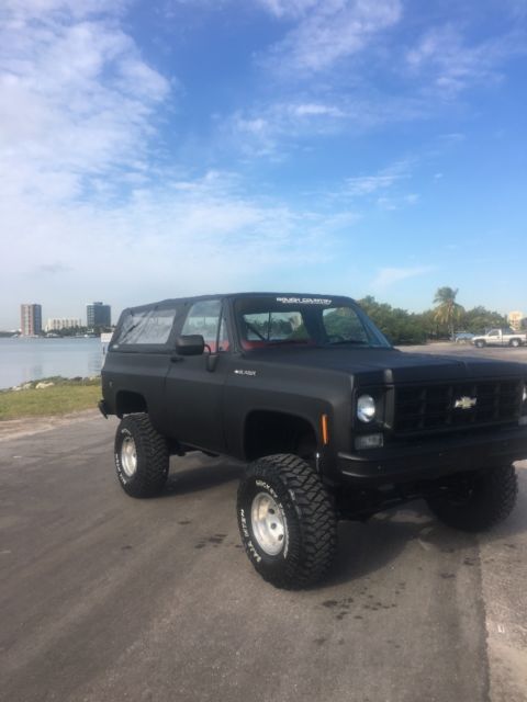 1975 Black Chevrolet Blazer Convertible