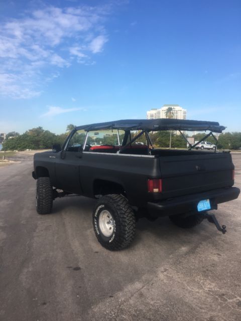 1975 Black Chevrolet Blazer Convertible