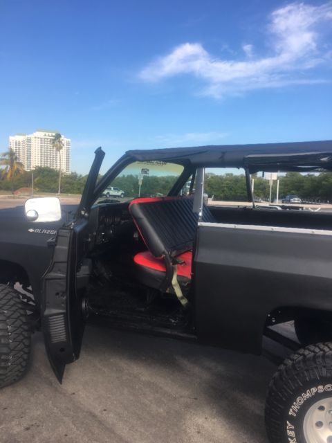1975 Black Chevrolet Blazer Convertible
