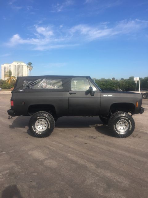 1975 Black Chevrolet Blazer Convertible