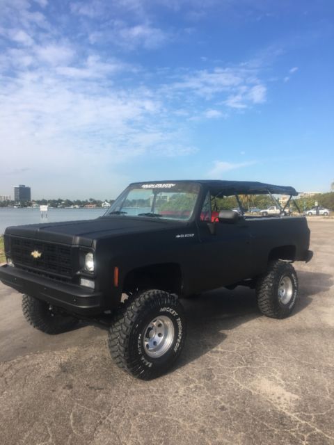 1975 Black Chevrolet Blazer Convertible