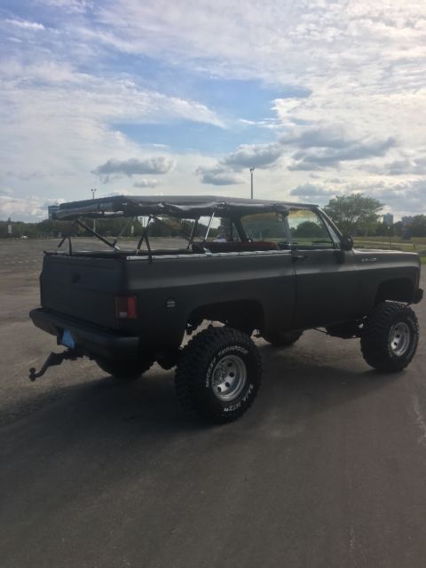 1975 Black Chevrolet Blazer Convertible