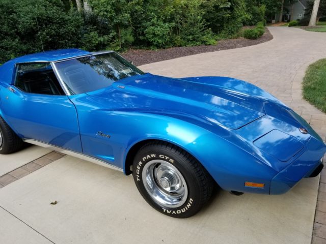 1975 Blue Chevrolet Corvette Coupe