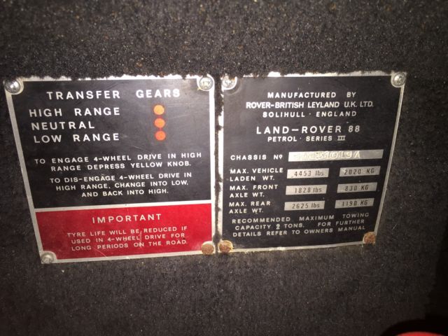 1975 Black Land Rover Defender