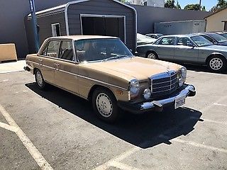 1975 Tan Mercedes-Benz 200-Series Sedan