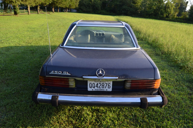 1975 Blue Mercedes-Benz 400-Series Convertible