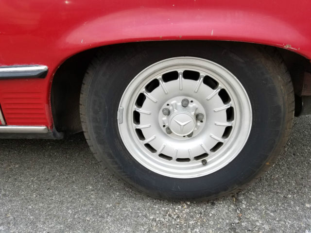 1975 RED Mercedes-Benz SL-Class Convertible w/ Hard Top