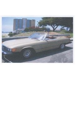 1975 Gold Mercedes-Benz SL-Class Convertible