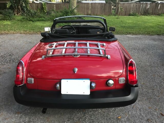 1975 Red MG MGB Convertible