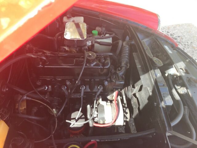 1975 Red MG MGB Convertible