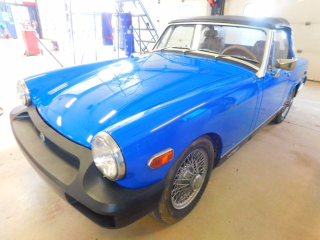 1975 Blue MG Midget Convertible