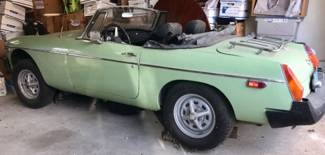 1975 Green MG MGB Convertible