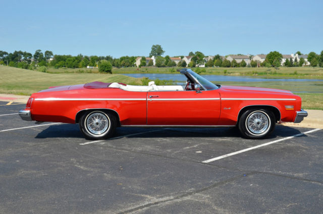 1975 Red Oldsmobile Eighty-Eight Convertible