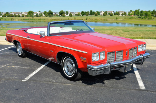 1975 Red Oldsmobile Eighty-Eight Convertible