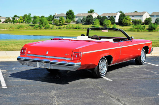 1975 Red Oldsmobile Eighty-Eight Convertible