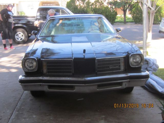 1975 Black Oldsmobile Cutlass