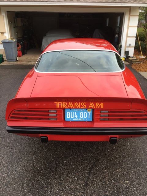 1975 Red Pontiac Trans Am