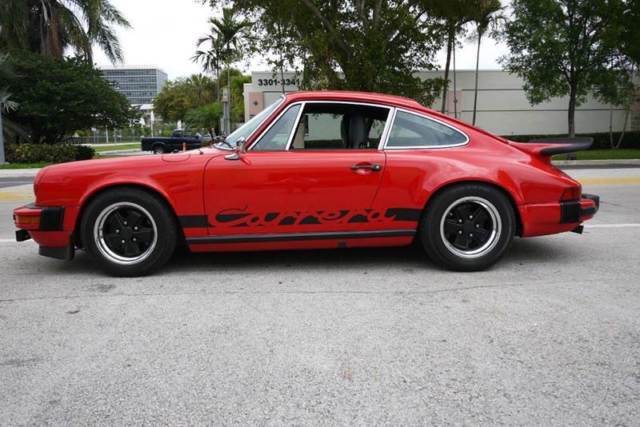 1975 Red Porsche 911 Coupe