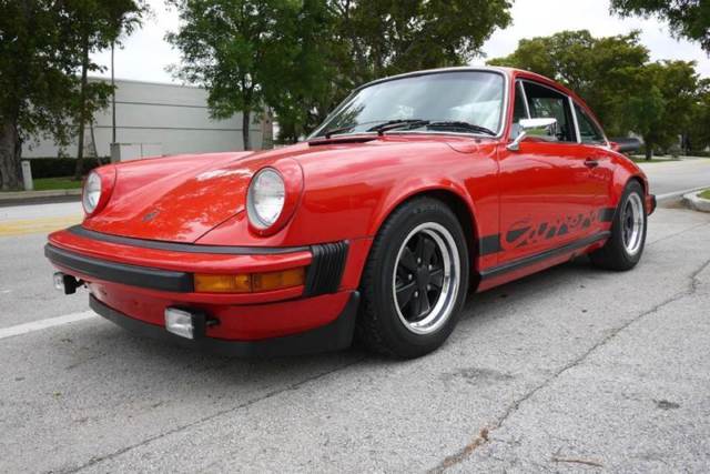 1975 Red Porsche 911 Coupe