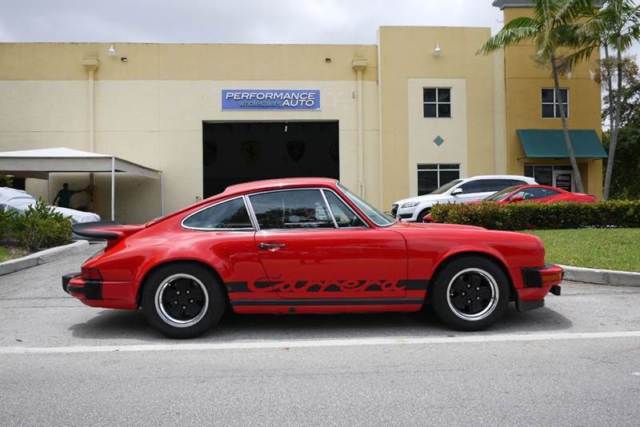 1975 Red Porsche 911 Coupe