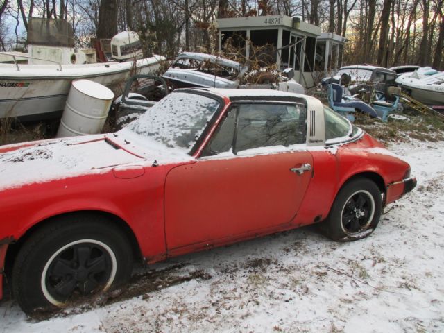 1975 Red Porsche 911 Convertible