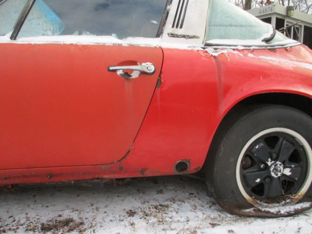 1975 Red Porsche 911 Convertible