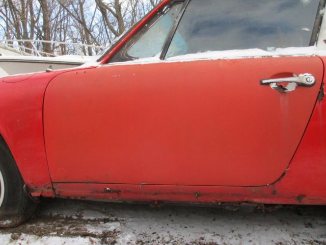 1975 Red Porsche 911 Convertible