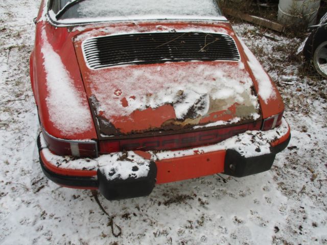 1975 Red Porsche 911 Convertible