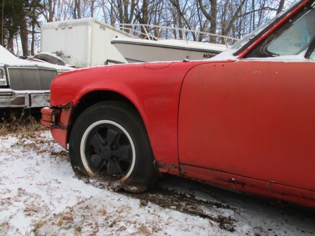 1975 Red Porsche 911 Convertible
