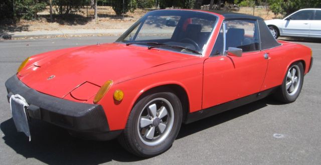 1975 Red Porsche 914 Convertible