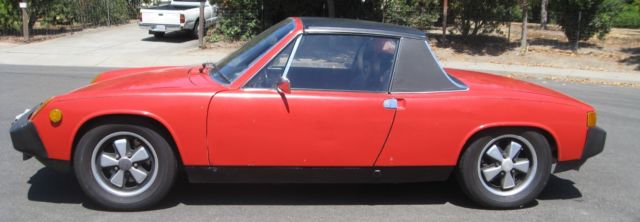 1975 Red Porsche 914 Convertible