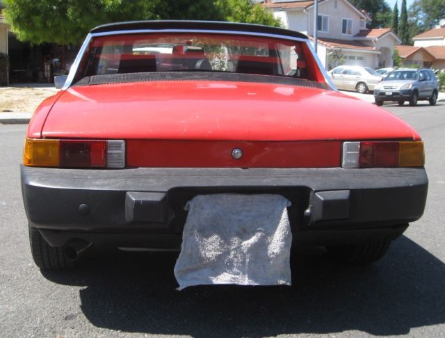 1975 Red Porsche 914 Convertible
