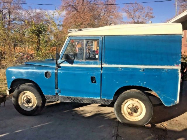 1975 Blue Land Rover SERIES III Convertible