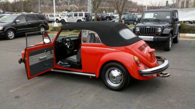 1975 Red Volkswagen Beetle - Classic Convertible